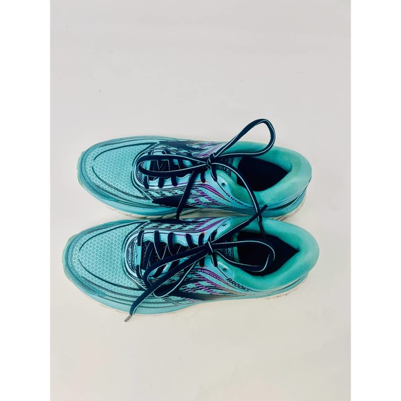 Brooks Glycerin 15 Teal Navy Blue Women's Running Shoe Sneaker Size 6 - Picture 3 of 6